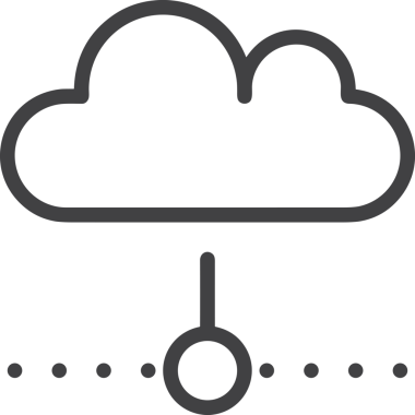 Uygulama UI, Web Tasarımı, Bulut ve Veri Yönetimi Kullanımı için Depolama Simgesi Siyah ve Beyaz PNG