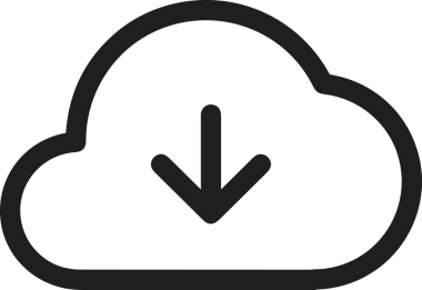 Uygulama UI, Web Tasarımı, Bulut ve Veri Yönetimi Kullanımı için Depolama Simgesi Siyah ve Beyaz PNG