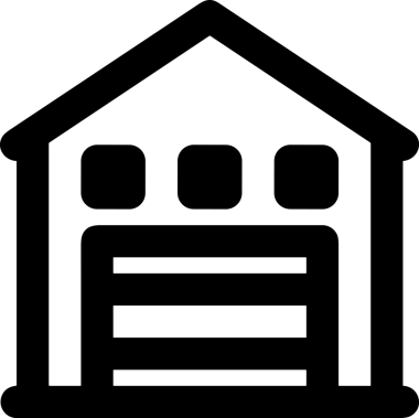 Uygulama UI, Web Tasarımı, Bulut ve Veri Yönetimi Kullanımı için Depolama Simgesi Siyah ve Beyaz PNG