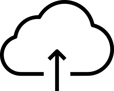 Uygulama UI, Web Tasarımı, Bulut ve Veri Yönetimi Kullanımı için Depolama Simgesi Siyah ve Beyaz PNG
