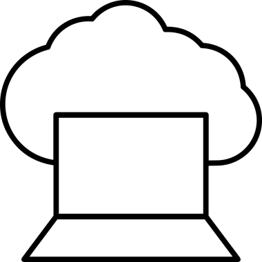 Uygulama UI, Web Tasarımı, Bulut ve Veri Yönetimi Kullanımı için Depolama Simgesi Siyah ve Beyaz PNG