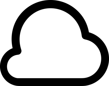 Uygulama UI, Web Tasarımı, Bulut ve Veri Yönetimi Kullanımı için Depolama Simgesi Siyah ve Beyaz PNG