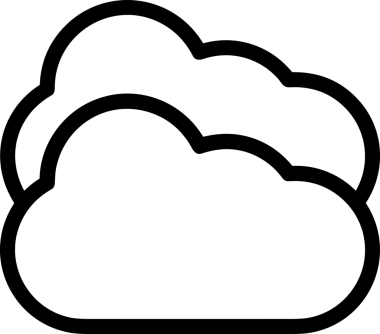 Uygulama UI, Web Tasarımı, Bulut ve Veri Yönetimi Kullanımı için Depolama Simgesi Siyah ve Beyaz PNG