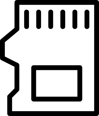 Uygulama UI, Web Tasarımı, Bulut ve Veri Yönetimi Kullanımı için Depolama Simgesi Siyah ve Beyaz PNG