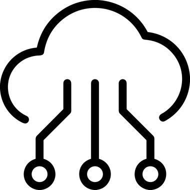 Uygulama UI, Web Tasarımı, Bulut ve Veri Yönetimi Kullanımı için Depolama Simgesi Siyah ve Beyaz PNG