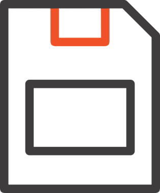 Uygulama UI, Web Tasarımı, Bulut ve Veri Yönetimi Kullanımı için Depolama Simgesi Siyah ve Beyaz PNG