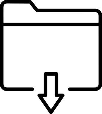Uygulama UI, Web Tasarımı, Bulut ve Veri Yönetimi Kullanımı için Depolama Simgesi Siyah ve Beyaz PNG