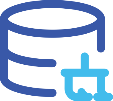 Uygulama UI, Web Tasarımı, Bulut ve Veri Yönetimi Kullanımı için Depolama Simgesi Siyah ve Beyaz PNG