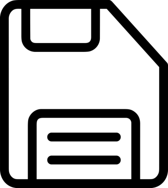 Uygulama UI, Web Tasarımı, Bulut ve Veri Yönetimi Kullanımı için Depolama Simgesi Siyah ve Beyaz PNG