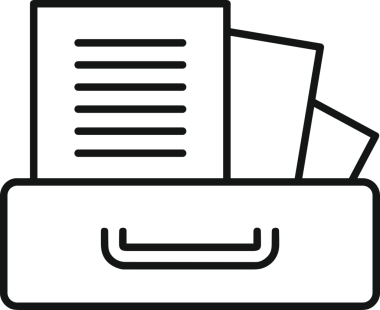 Uygulama UI, Web Tasarımı, Bulut ve Veri Yönetimi Kullanımı için Depolama Simgesi Siyah ve Beyaz PNG