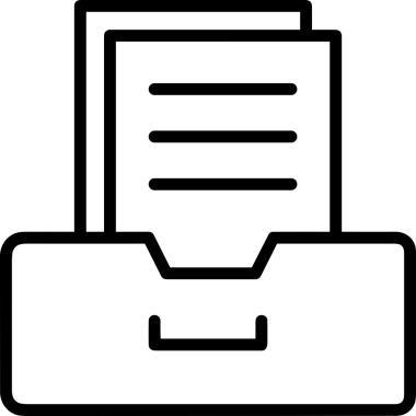 Uygulama UI, Web Tasarımı, Bulut ve Veri Yönetimi Kullanımı için Depolama Simgesi Siyah ve Beyaz PNG