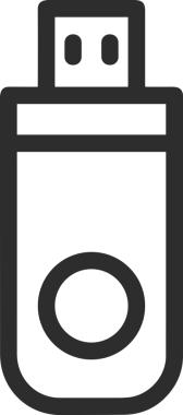 Uygulama UI, Web Tasarımı, Bulut ve Veri Yönetimi Kullanımı için Depolama Simgesi Siyah ve Beyaz PNG