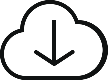 Uygulama UI, Web Tasarımı, Bulut ve Veri Yönetimi Kullanımı için Depolama Simgesi Siyah ve Beyaz PNG