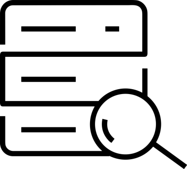 Uygulama UI, Web Tasarımı, Bulut ve Veri Yönetimi Kullanımı için Depolama Simgesi Siyah ve Beyaz PNG