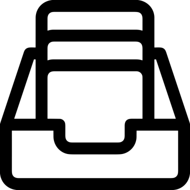 Uygulama UI, Web Tasarımı, Bulut ve Veri Yönetimi Kullanımı için Depolama Simgesi Siyah ve Beyaz PNG