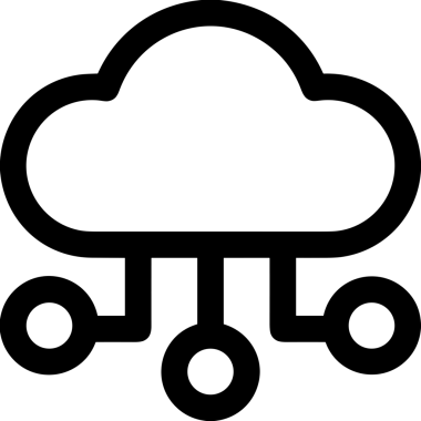 Uygulama UI, Web Tasarımı, Bulut ve Veri Yönetimi Kullanımı için Depolama Simgesi Siyah ve Beyaz PNG