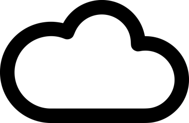 Uygulama UI, Web Tasarımı, Bulut ve Veri Yönetimi Kullanımı için Depolama Simgesi Siyah ve Beyaz PNG