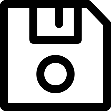 Uygulama UI, Web Tasarımı, Bulut ve Veri Yönetimi Kullanımı için Depolama Simgesi Siyah ve Beyaz PNG