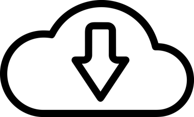 Uygulama UI, Web Tasarımı, Bulut ve Veri Yönetimi Kullanımı için Depolama Simgesi Siyah ve Beyaz PNG