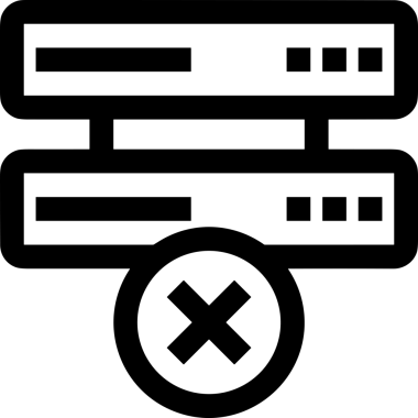 Uygulama UI, Web Tasarımı, Bulut ve Veri Yönetimi Kullanımı için Depolama Simgesi Siyah ve Beyaz PNG