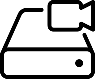 Uygulama UI, Web Tasarımı, Bulut ve Veri Yönetimi Kullanımı için Depolama Simgesi Siyah ve Beyaz PNG