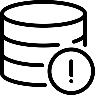 Uygulama UI, Web Tasarımı, Bulut ve Veri Yönetimi Kullanımı için Depolama Simgesi Siyah ve Beyaz PNG