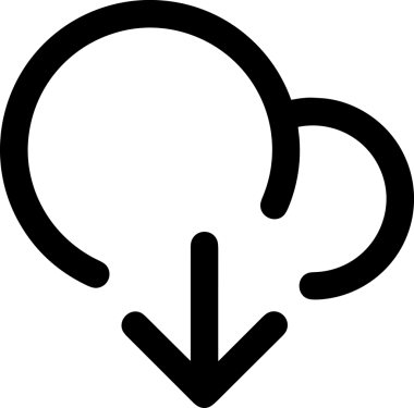 Uygulama UI, Web Tasarımı, Bulut ve Veri Yönetimi Kullanımı için Depolama Simgesi Siyah ve Beyaz PNG