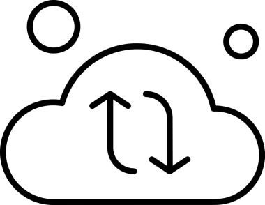 Uygulama UI, Web Tasarımı, Bulut ve Veri Yönetimi Kullanımı için Depolama Simgesi Siyah ve Beyaz PNG