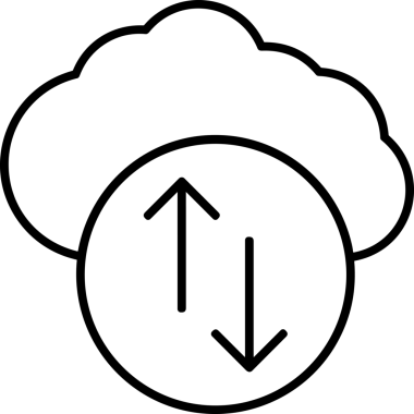 Uygulama UI, Web Tasarımı, Bulut ve Veri Yönetimi Kullanımı için Depolama Simgesi Siyah ve Beyaz PNG