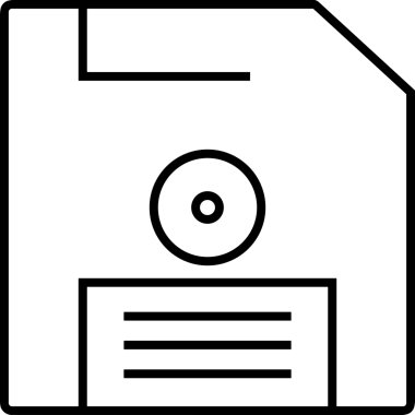 Uygulama UI, Web Tasarımı, Bulut ve Veri Yönetimi Kullanımı için Depolama Simgesi Siyah ve Beyaz PNG