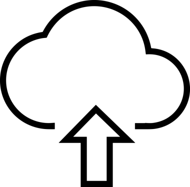 Uygulama UI, Web Tasarımı, Bulut ve Veri Yönetimi Kullanımı için Depolama Simgesi Siyah ve Beyaz PNG