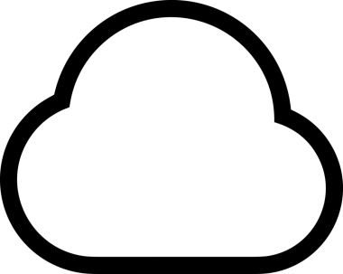Uygulama UI, Web Tasarımı, Bulut ve Veri Yönetimi Kullanımı için Depolama Simgesi Siyah ve Beyaz PNG