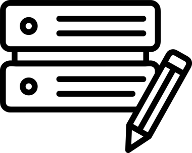 Uygulama UI, Web Tasarımı, Bulut ve Veri Yönetimi Kullanımı için Depolama Simgesi Siyah ve Beyaz PNG