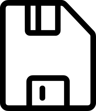 Uygulama UI, Web Tasarımı, Bulut ve Veri Yönetimi Kullanımı için Depolama Simgesi Siyah ve Beyaz PNG