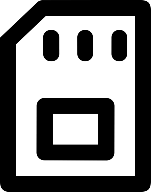 Uygulama UI, Web Tasarımı, Bulut ve Veri Yönetimi Kullanımı için Depolama Simgesi Siyah ve Beyaz PNG