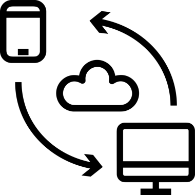 Uygulama UI, Web Tasarımı, Bulut ve Veri Yönetimi Kullanımı için Depolama Simgesi Siyah ve Beyaz PNG