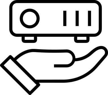 Uygulama UI, Web Tasarımı, Bulut ve Veri Yönetimi Kullanımı için Depolama Simgesi Siyah ve Beyaz PNG