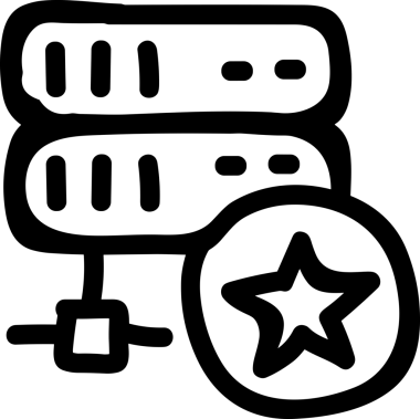 Uygulama UI, Web Tasarımı, Bulut ve Veri Yönetimi Kullanımı için Depolama Simgesi Siyah ve Beyaz PNG