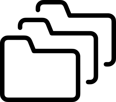 Uygulama UI, Web Tasarımı, Bulut ve Veri Yönetimi Kullanımı için Depolama Simgesi Siyah ve Beyaz PNG