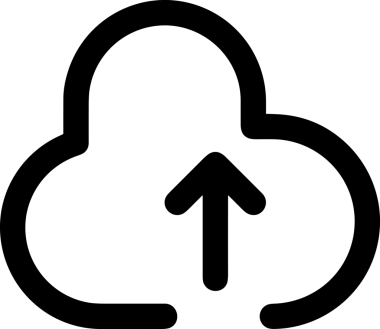 Uygulama UI, Web Tasarımı, Bulut ve Veri Yönetimi Kullanımı için Depolama Simgesi Siyah ve Beyaz PNG