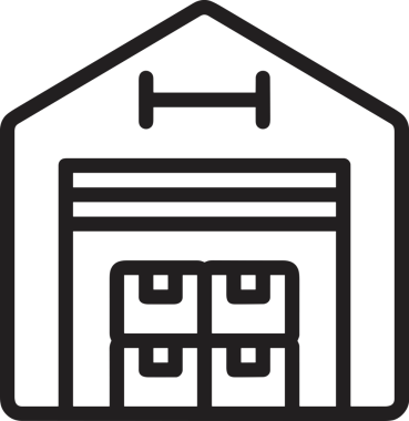 Uygulama UI, Web Tasarımı, Bulut ve Veri Yönetimi Kullanımı için Depolama Simgesi Siyah ve Beyaz PNG