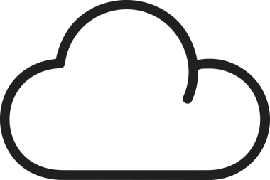 Uygulama UI, Web Tasarımı, Bulut ve Veri Yönetimi Kullanımı için Depolama Simgesi Siyah ve Beyaz PNG