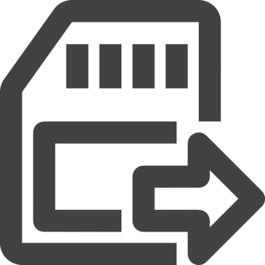 Uygulama UI, Web Tasarımı, Bulut ve Veri Yönetimi Kullanımı için Depolama Simgesi Siyah ve Beyaz PNG