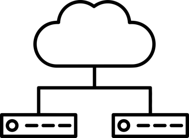 Uygulama UI, Web Tasarımı, Bulut ve Veri Yönetimi Kullanımı için Depolama Simgesi Siyah ve Beyaz PNG