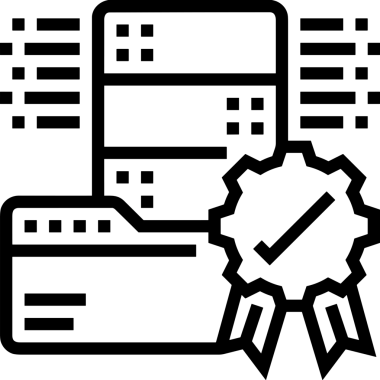 Uygulama UI, Web Tasarımı, Bulut ve Veri Yönetimi Kullanımı için Depolama Simgesi Siyah ve Beyaz PNG