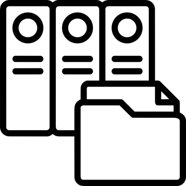 Uygulama UI, Web Tasarımı, Bulut ve Veri Yönetimi Kullanımı için Depolama Simgesi Siyah ve Beyaz PNG