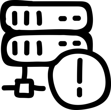 Uygulama UI, Web Tasarımı, Bulut ve Veri Yönetimi Kullanımı için Depolama Simgesi Siyah ve Beyaz PNG