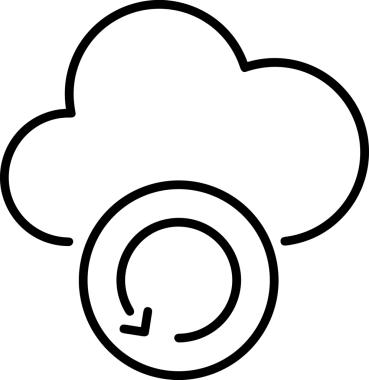 Uygulama UI, Web Tasarımı, Bulut ve Veri Yönetimi Kullanımı için Depolama Simgesi Siyah ve Beyaz PNG