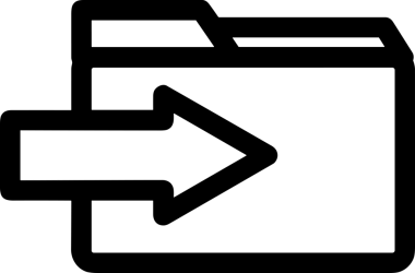 Uygulama UI, Web Tasarımı, Bulut ve Veri Yönetimi Kullanımı için Depolama Simgesi Siyah ve Beyaz PNG