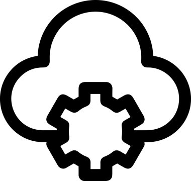 Uygulama UI, Web Tasarımı, Bulut ve Veri Yönetimi Kullanımı için Depolama Simgesi Siyah ve Beyaz PNG